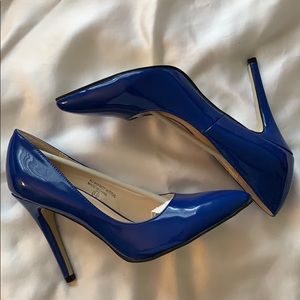 Royal blue heels